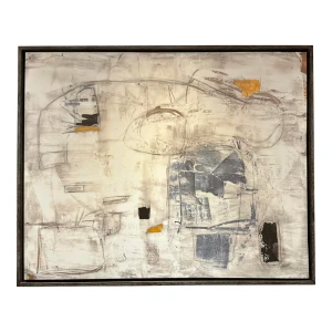 Revelation Abstract Modern Boom Town Framed Giclee on Canvas