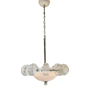 Myran Allan Luxury Lighting Italian Art Deco Murano Glass Pendant Light