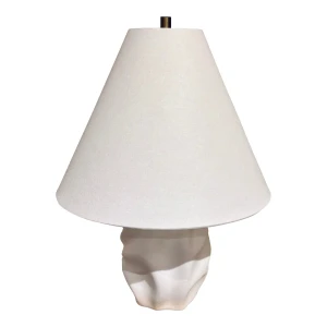 Organic Modern White Glaze Bora Table Lamp