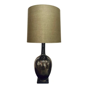 Currey & Company Green Metallic Glaze Porcelain Table Lamp