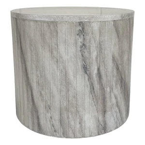 Modern Gray Marble Side Table