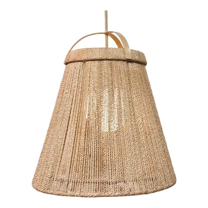 Currey & Company Organic Modern Natural Rope Medium Parnell Pendant