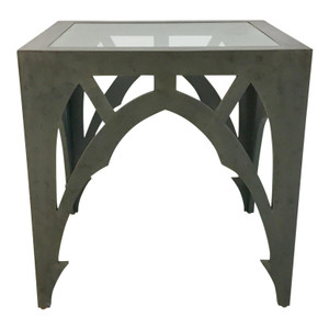 Currey & Co. Gray Esteban Side Table