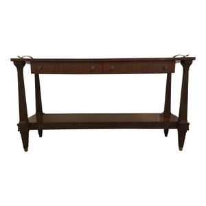 Transitional Henredon Lafayette Mahogany Finished Wood Server/Console Table