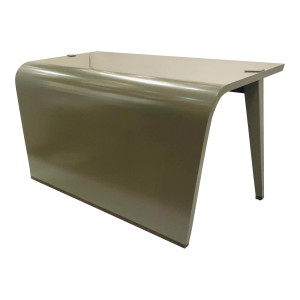 Steven Volpe for Baker Mid-Century Modern French Style Gray Dimity Writing Desk