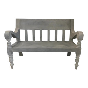 Currey & Co. Modern Outdoor Concrete Java Bench