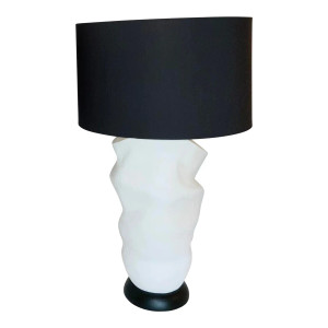 Currey & Co. Modern White Zucchero Table Lamp