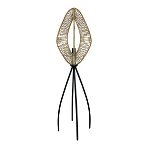 Currey & Co. Organic Modern Basket Weave Rope Floor Lamp Prototype