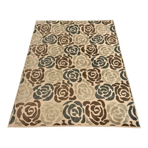Nourison Home for Christopher Guy Flower Fleurs Wool and Silk Hand Knotted Rug 9x12