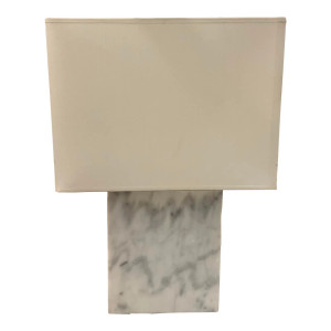 Ralph Lauren Modern Carrara Solid Marble Table Lamp