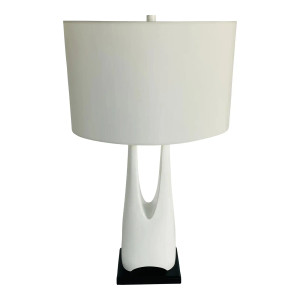 Currey & Company Modern White La Porta Table Lamp