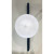 Currey & Company Modern Frosted Glass Round Solfeggio Wall Sconces Pair