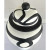 Abstract Modern Black & White Large Ginger Jar