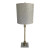 Modern Gray and Gold Tall Buffet Lamp