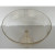 Global Views Italian Murano Gold Fleck Modern Compote