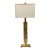 Global View Brutalist Style Brass Pimlico Table Lamp