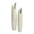Modern Tall Textured Matte White Floor Vases Set of 2