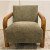 Modern Pale Sage Woven Balance Lounge Chairs Pair