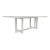 Worlds Away Modern White Lacquer Berkeley Dining Table