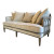 Caracole Couture Modern Oyster Gray Velvet Sofa