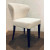 Modern Soft White Boucle Dining Chairs Set of 4.