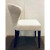 Modern Soft White Boucle Dining Chairs Set of 4.