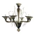 Myran Allan Luxury Lighting Italian Smoked Murano Glass Chandelier