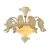 Myran Allan Luxury Lighting Italian Art Deco Style Opalescent Murano Semi-Flush Mount