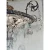 Myran Allan Luxury Lighting Neoclassical Antique Silver Bohemian Crystal Semi-Flush Mount