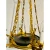 Myran Allan Luxury Lighting Empire Style Black and Gold Chandelier