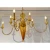 Vintage Myran Allan Luxury Lighting Italian Amber Murano Glass Chandelier