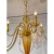 Vintage Myran Allan Luxury Lighting Italian Amber Murano Glass Chandelier