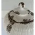 Modern Large Cream Crackle and Bronze Glaze Lidded Jar