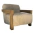 Modern Cream Faux Sheepskin Occasional Chair