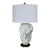 Revelation Modern White Arabestcato Marble Amulet Table Lamp