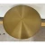 Revelation Modern White and Satin Brass Ghost Accent Table