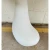 Revelation Modern White and Satin Brass Ghost Accent Table
