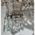 Myran Allan Luxury Lighting Neoclassical Antique Silver Petite Bohemian Crystal Chandelier
