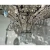 Myran Allan Luxury Lighting Neoclassical Antique Silver Petite Bohemian Crystal Chandelier