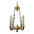 Myran Allan Luxury Lighting Italian French Gold Bronze-Cast Petite Chandelier
