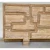 Revelation Modern Brutalist Style Cerused Oak Parcel Sideboard