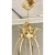 Myran Allan Luxury Lighting Italian Sand and Gold Leaf Finished Iron Chandelier