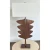 Arteriors Modern Tall Aged Copper Sculptural Table Lamps