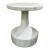 Baker Modern Solid Carrara Marble Vesuvio End Table
