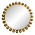 Modern Gold Ball Round Wall Mirror