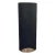 Studio a Home Modern Woven Gray Leather Oval Milan Pedestal