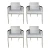 Caracole Modern Woven Remix Dining Chairs Set of 4