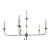 Currey & Company Modern Silver Finished Nottaway Chandelier