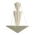 Currey & Company Modern White Fluted Empyrean Chandelier