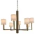 Currey & Company Modern Travertine Commune Chandelier